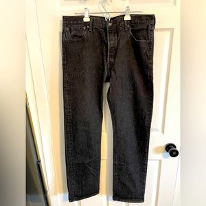 Mens Levi’s 501 jeans-Black-36/34